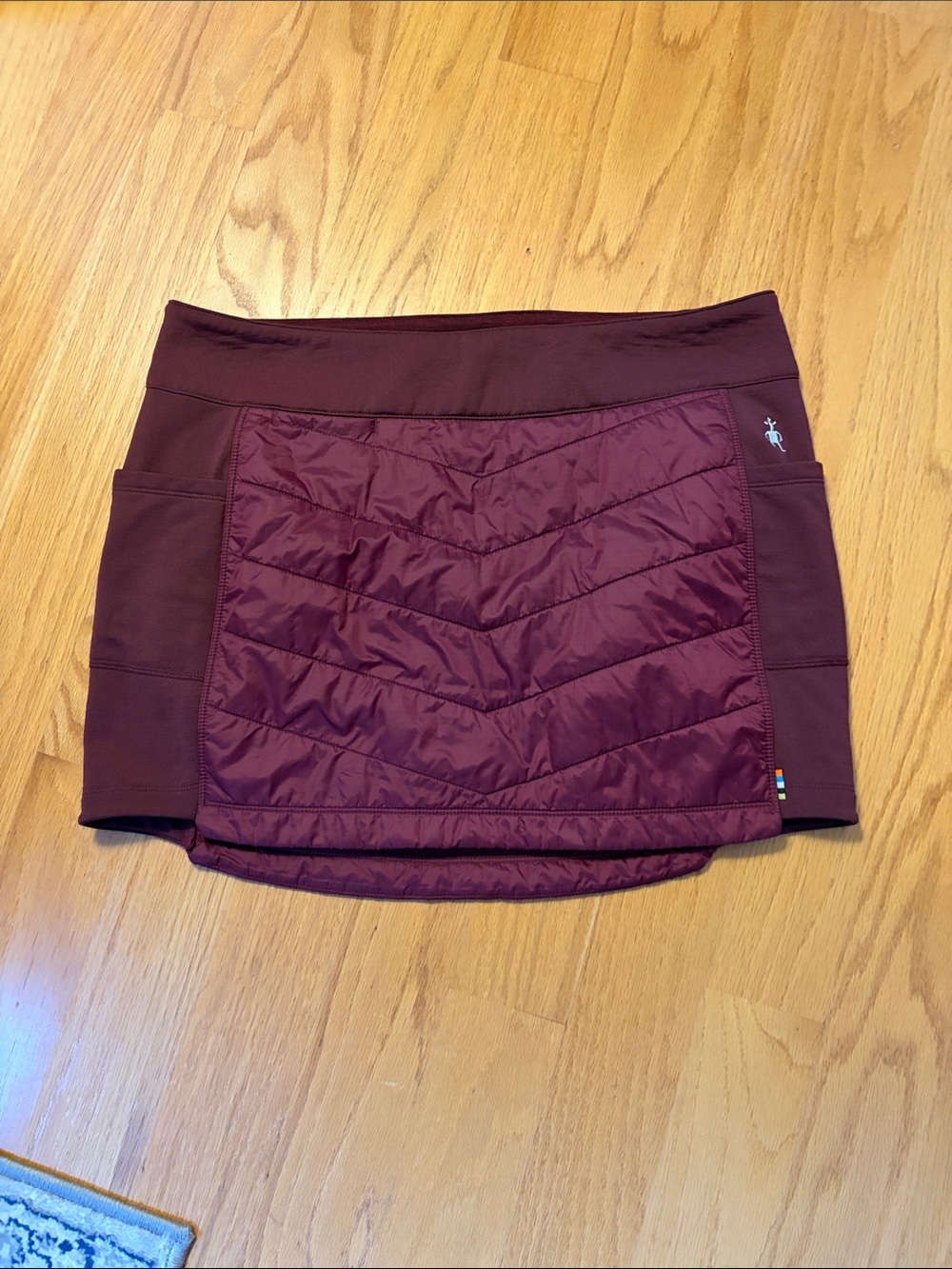 Smartwool Smart Loft 60 Skirt Merino Wool Blend Women's Large burgundy